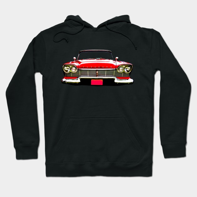 Plymouth Belvedere 1950s classic car red Hoodie by soitwouldseem